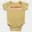 Bleddy Bugger Short Sleeve Baby Onesie in Butter Color